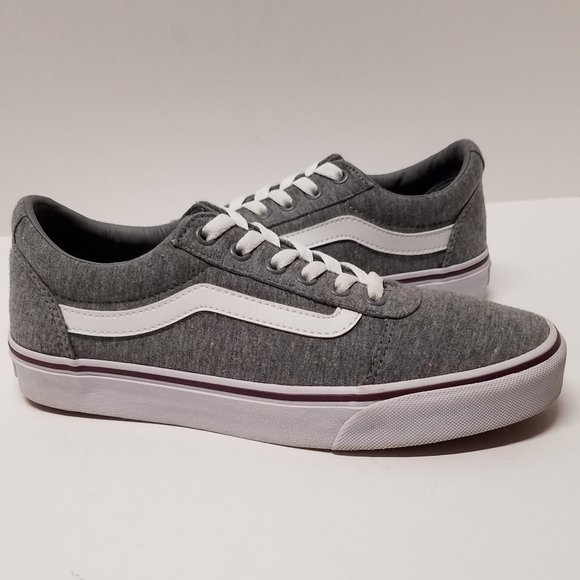 Vans Old Skool Gray & True White Speckle Jersey Sneakers - Picture 1 of 16